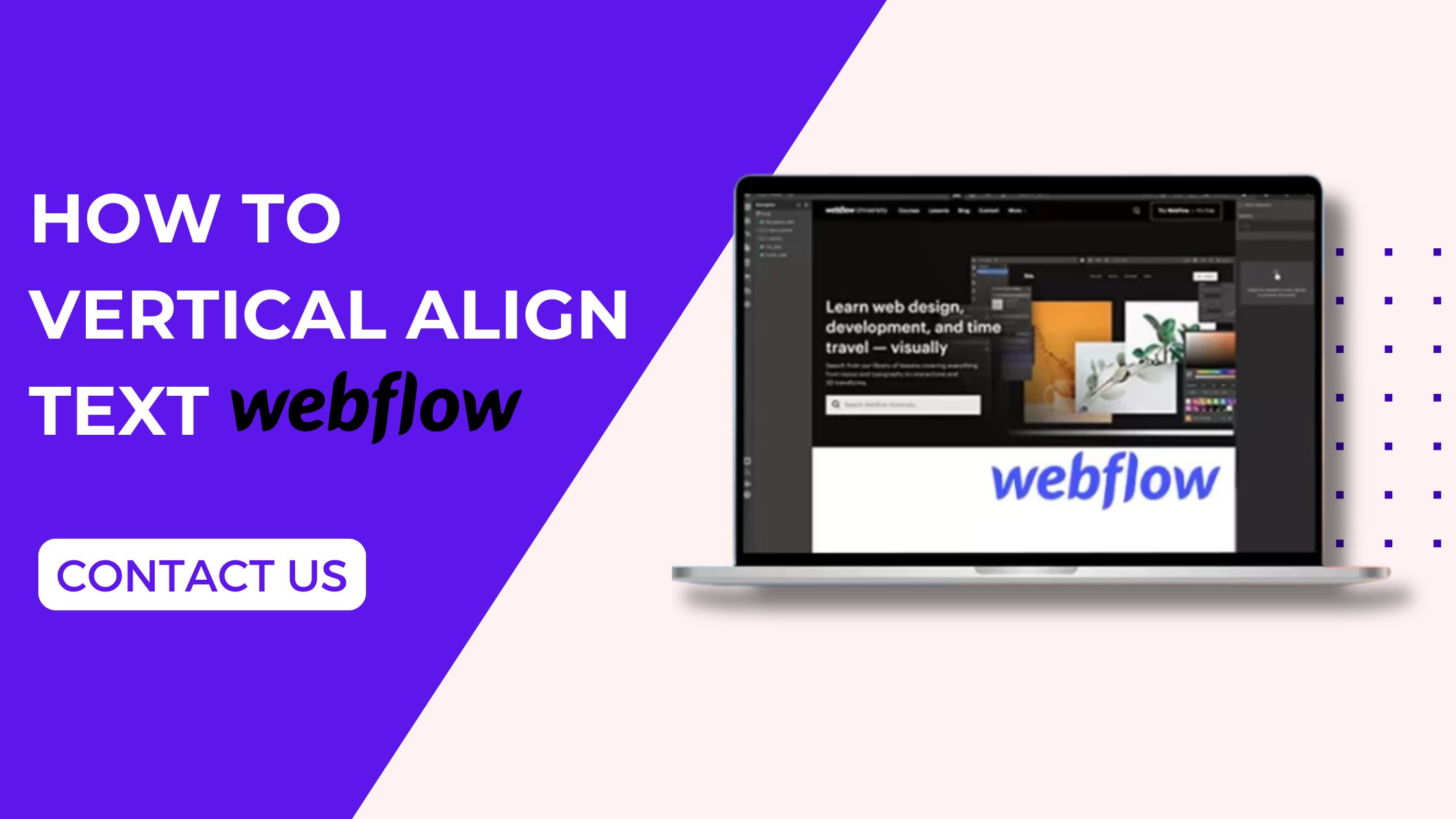 How to Vertical Align Text Webflow